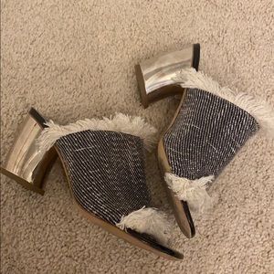 Preloved Proenza Schouler Fringed Mules Heels - 36